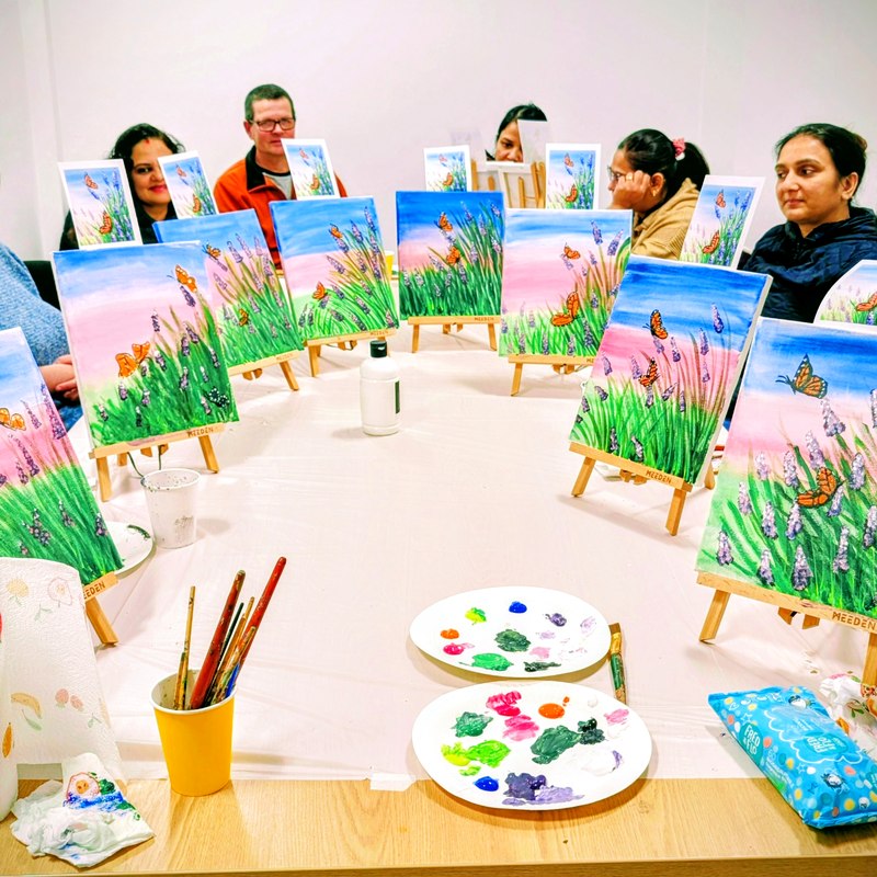 Acrylic Paint Party — Butterfly Meadow