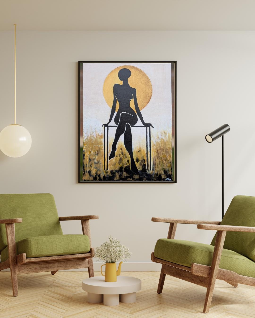 Elegant Silhouette Art on Canvas 2