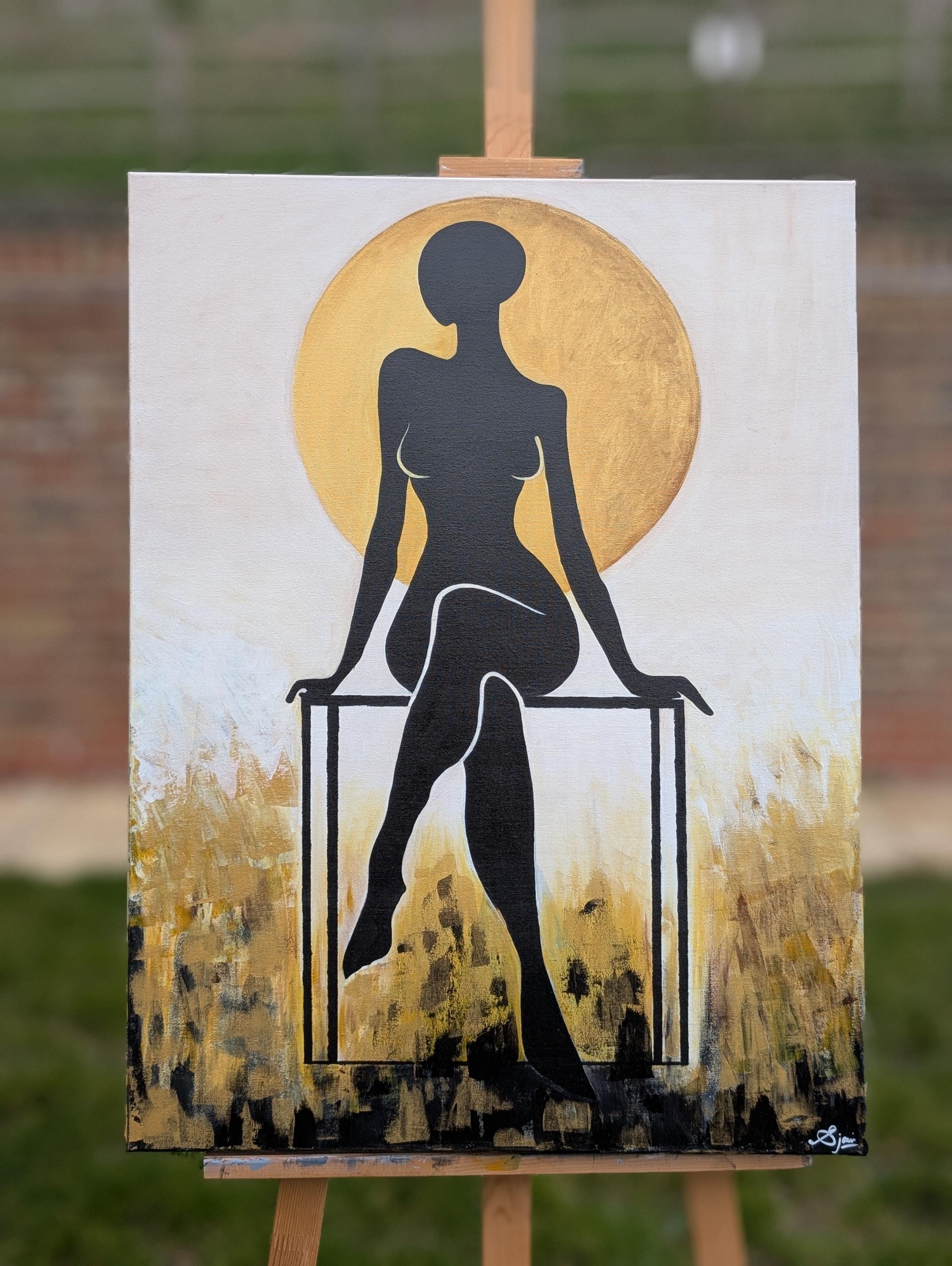 Elegant Silhouette Art on Canvas 4