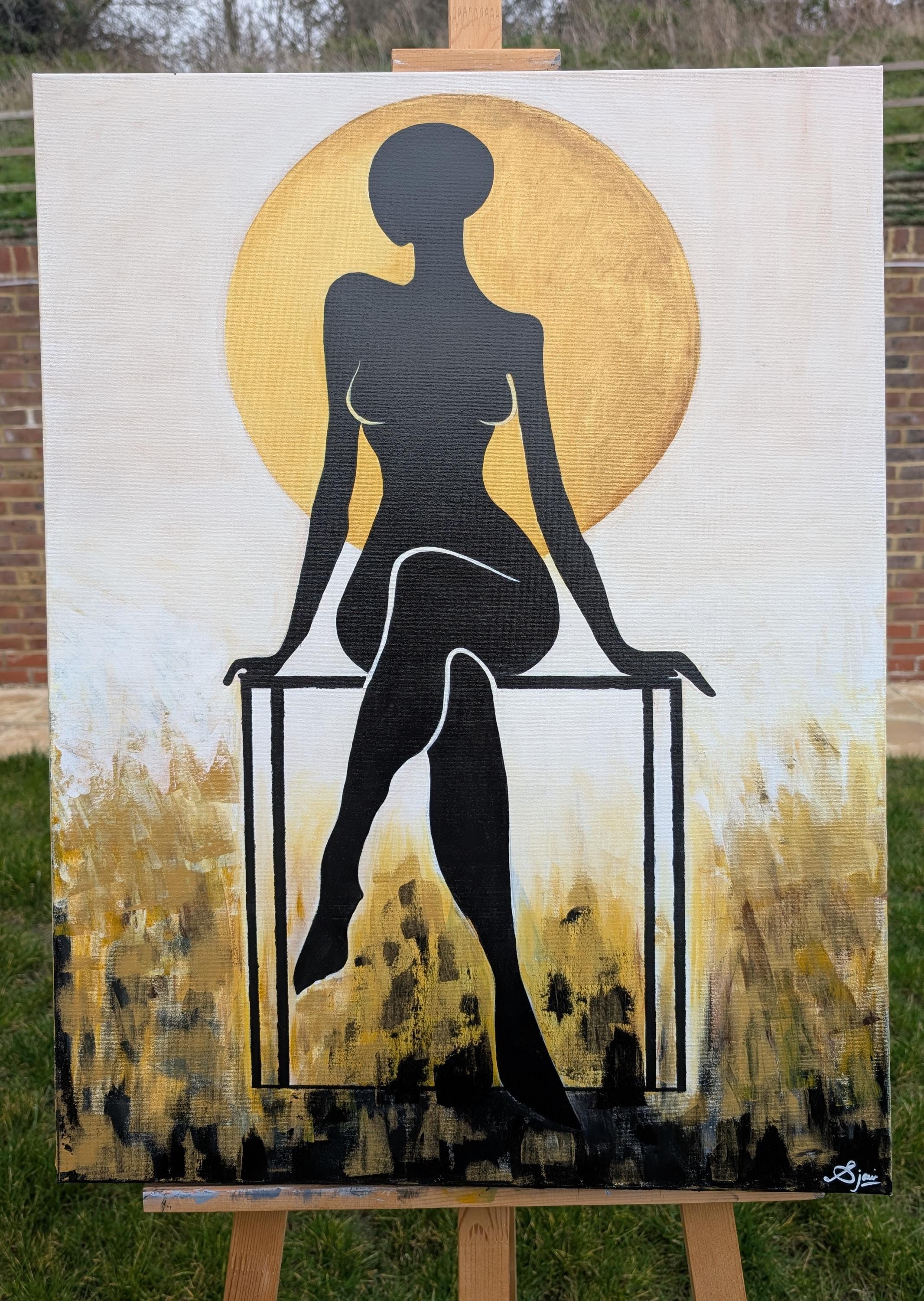 Elegant Silhouette Art on Canvas 5