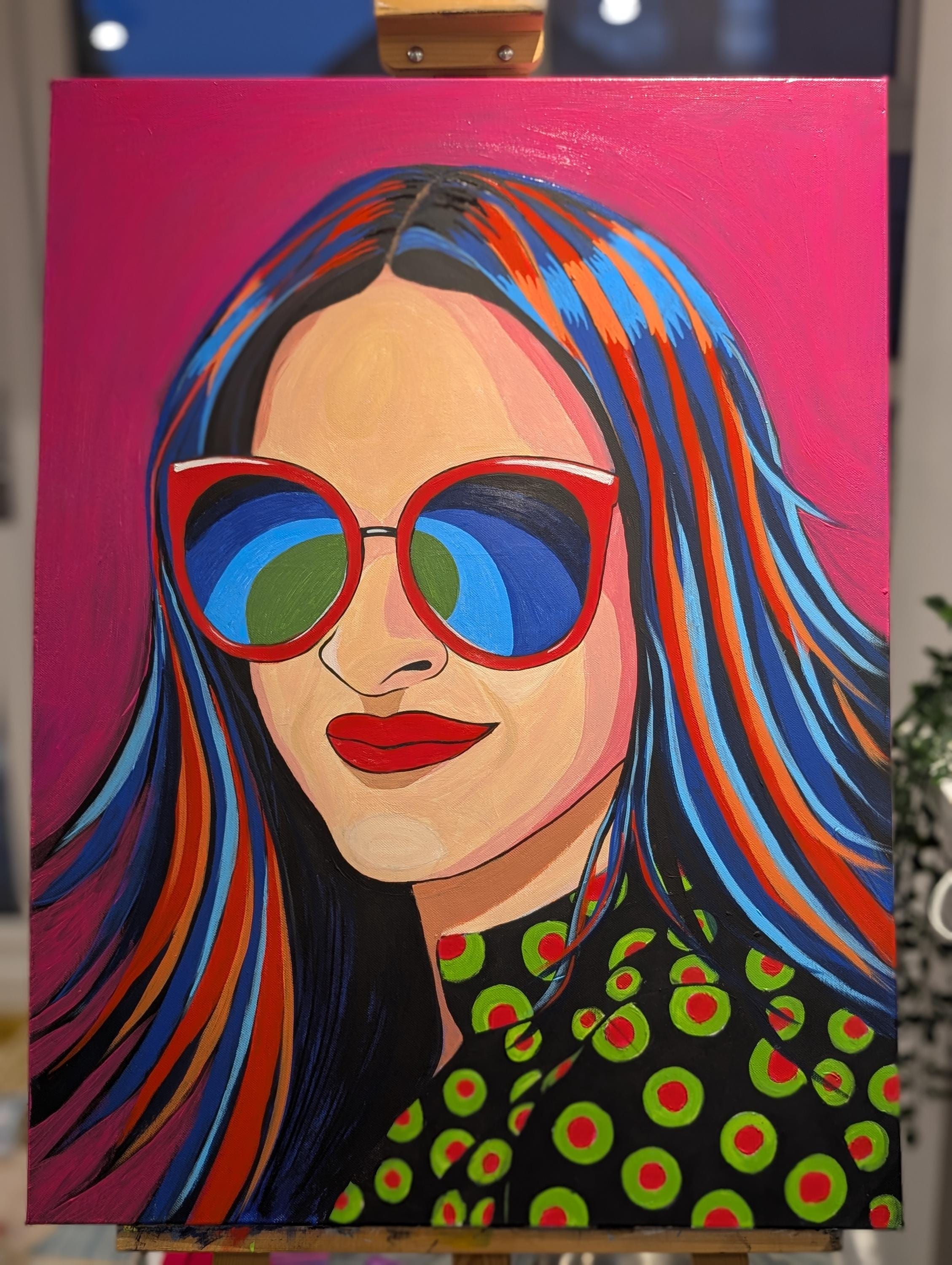 Vibrant Pop Art Portrait 