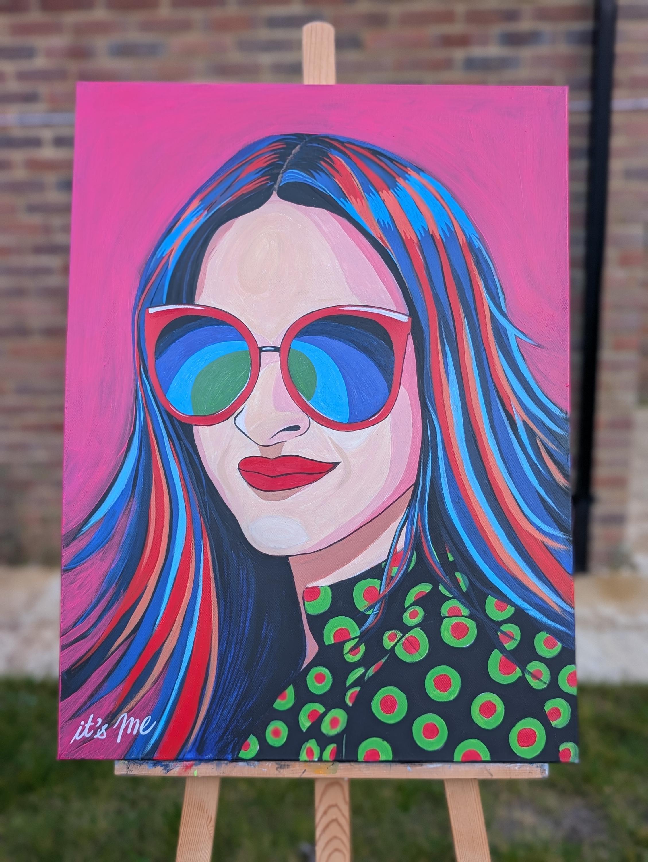Vibrant Pop Art Portrait  4