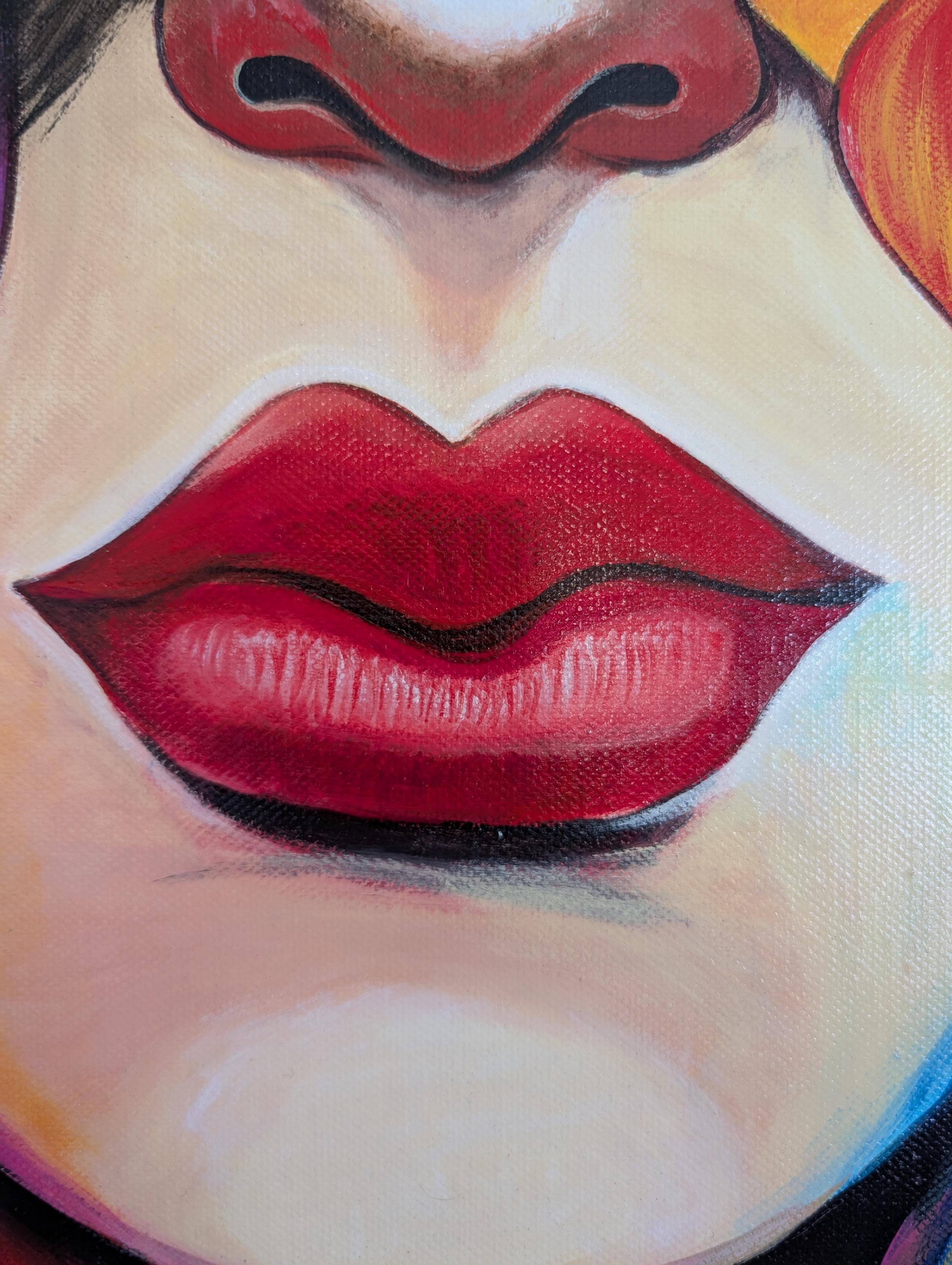 Floral Abstract Female Original Acrylic Painting 3