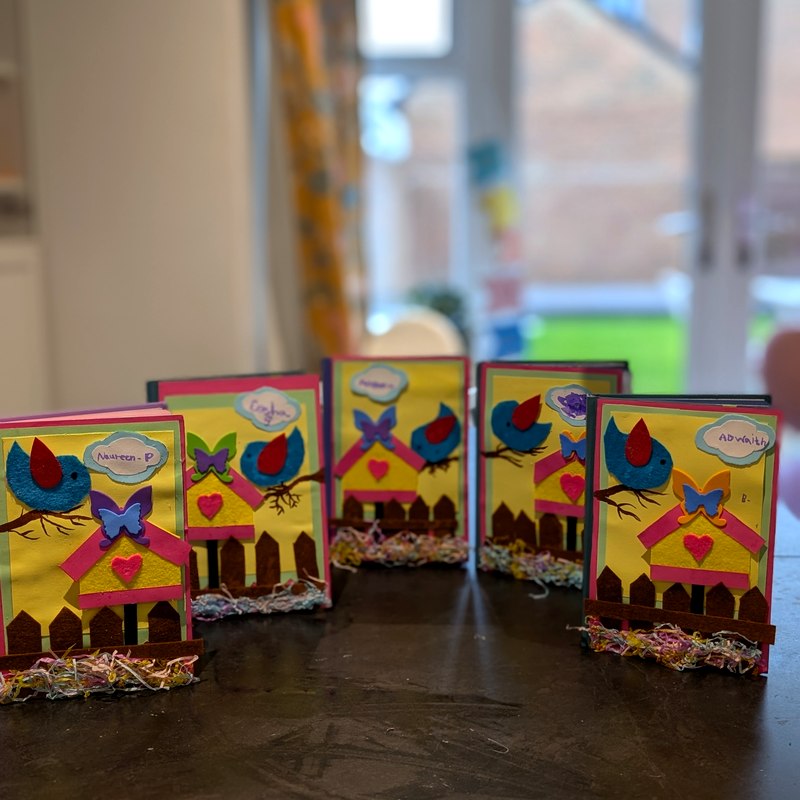 Bird Birdhouse Craft Cards